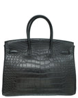 HMS Noir Alligator Birkin 35 Bag