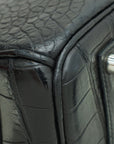 HMS Noir Alligator Birkin 35 Bag