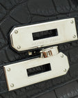 HMS Noir Alligator Birkin 35 Bag