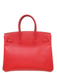 HMS Rouge Casaque Birkin 35 Bag W/ Twilly