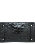 HMS Noir Crocodile Porosus Birkin 35 Bag