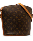 Brown LV Monogram Drouot Crossbody Bag