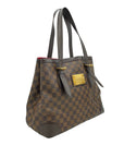 Brown LV Damier Ebene Hampstead MM Tote Bag