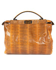 FNDI Large Python Peekaboo Bag