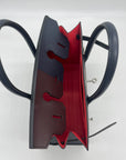 HMS Birkin 30 Casaque Rouge Sellier / Bleu Indigo / Rose Texas Epsom