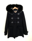 BBERRY "BlackWELL" Hooded Duffle Coat With Detachable Trim - Size UK 8 / US 6 / GER 36