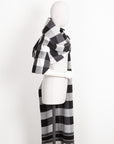 CHRISTIAN D1OR Check´n´D1OR Scarf Vest Grey White