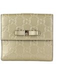 Gold GCCIssima Bow Wallet