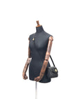 Christian D1OR CD Logo Wave Crossbody Shoulder bag Black Vintage Old m5w356