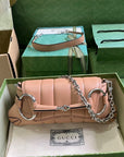 GC592 GCCI Horsebit Chain Small Shoulder Bag / HIGHEST QUALITY VERSION / 10.6"W x 4.5"H x 2"D
