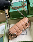 GC590G GCCI Horsebit Chain Small Shoulder Bag / HIGHEST QUALITY VERSION / 10.6"W x 4.5"H x 2"D