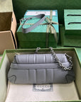 GC592 GCCI Horsebit Chain Small Shoulder Bag / HIGHEST QUALITY VERSION / 10.6"W x 4.5"H x 2"D