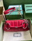 GC589 GCCI Horsebit Chain Small Shoulder Bag / HIGHEST QUALITY VERSION / 10.6"W x 4.5"H x 2"D