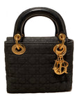 Christian D1OR Black Nylon Mini Lady D1OR Bag