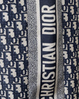 CHRISTIAN D1OR Chez Moi Pants Oblique Silk Blue