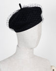CHRISTIAN D1OR Arty Beret Black
