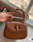 GC569 GCCI Bamboo 1947 Small Top Handle Bag / 8.3"W x 6"H x 2.75"D