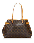 Brown LV Monogram Batignolles Horizontal Tote Bag