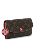 Brown LV Monogram Emilie Bloom Flowers Wallet