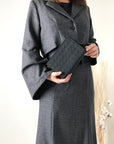Christian D1OR Cannage Nylon Pouch Black Vintage mfwz62