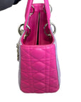 Bi-Color Lady D1OR Medium Lambskin Purple Pink SHW