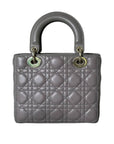 ABCD1OR Lady D1OR Small Lambskin Cannage Grey GHW