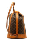 Brown LV Monogram Randonnee PM Bucket Bag