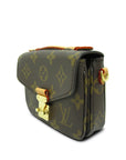 Brown LV Monogram Micro Metis Satchel