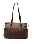Brown LV Damier Ebene Chelsea Shoulder Bag
