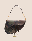 CHRISTIAN D1OR 2000 CAMOUFLAGE PRINT SADDLE BAG