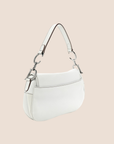 CHRISTIAN D1OR 2002 WHITE LEATHER DOUBLE SADDLE BAG