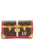 Brown LV Monogram Summer Trunks Pochette Crossbody Bag