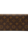 Brown LV Monogram Porte Tresor International Long Wallets