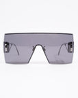 Christian D1OR 30 Montaigne M1U Sunglasses Black / Silver Base Metal 135