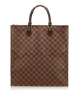 Brown LV Damier Ebene Sac Plat Tote Bag