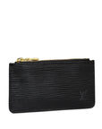Black LV Epi Pochette Cles Coin Pouch