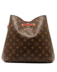 Brown LV Monogram Neonoe MM Bucket Bag