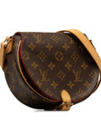 Brown LV Monogram Sac Tambourine Crossbody Bag