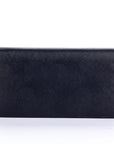 PRD 2M1220 Black Saffiano Large Zip Wallet with Cards & Box