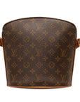 Brown LV Monogram Drouot Crossbody Bag