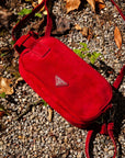 PRD Crossbody Bag Suede Rubinred
