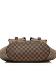 Brown LV Damier Ebene Manosque GM Tote Bag