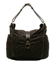 Brown LV Monogram Mini Lin Romance Hobo Bag