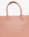 Christian D1OR 2020 Pink Oblique Embossed Leather Medium Book Tote