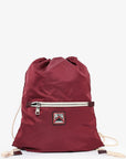 PRD 2019 Burgundy Nylon Drawstring Backpack