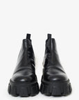 PRD Black Leather Monolith Lug Sole Chelsea Boots Size 38
