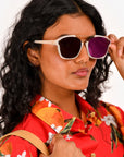 Christian D1OR 'D1OR Abstract' White Sunglasses