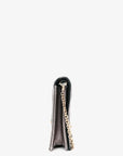 Christian D1OR 2019 Silver Cannage Leather Lady D1OR Pouch on Chain