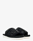Christian D1OR Black Oblique Jacquard 'Alpha' Sandals Size 38