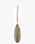 Christian D1OR 2001 Green Oblique Canvas Mini Saddle Pochette
